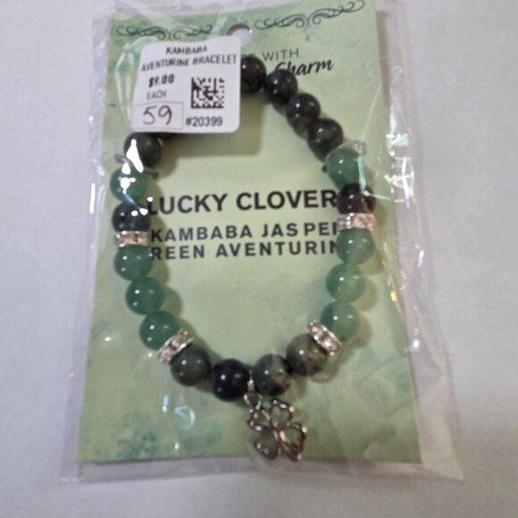 Bundle of Three 8mm Gemstone with Charm Bracelets NWT - Picture 2 of 4